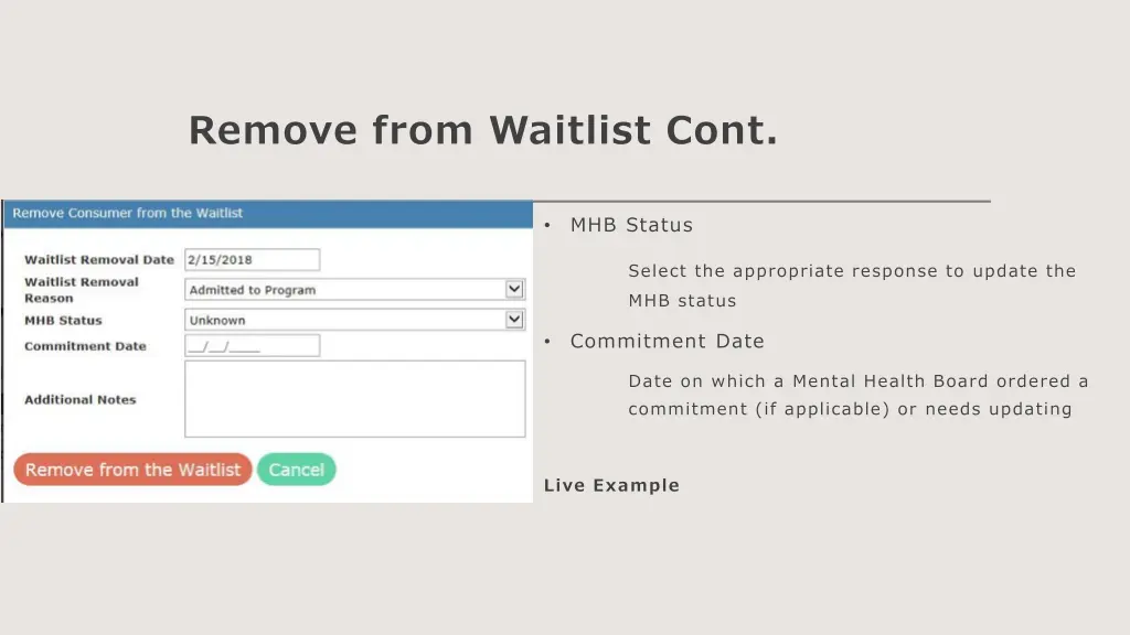 remove from waitlist cont 3