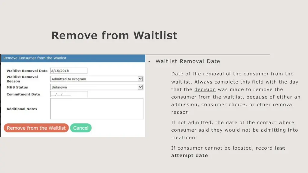 remove from waitlist