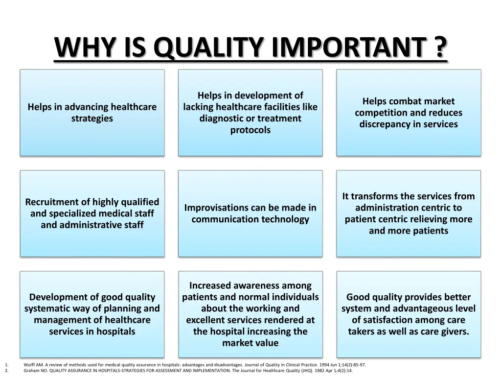 why is quality important