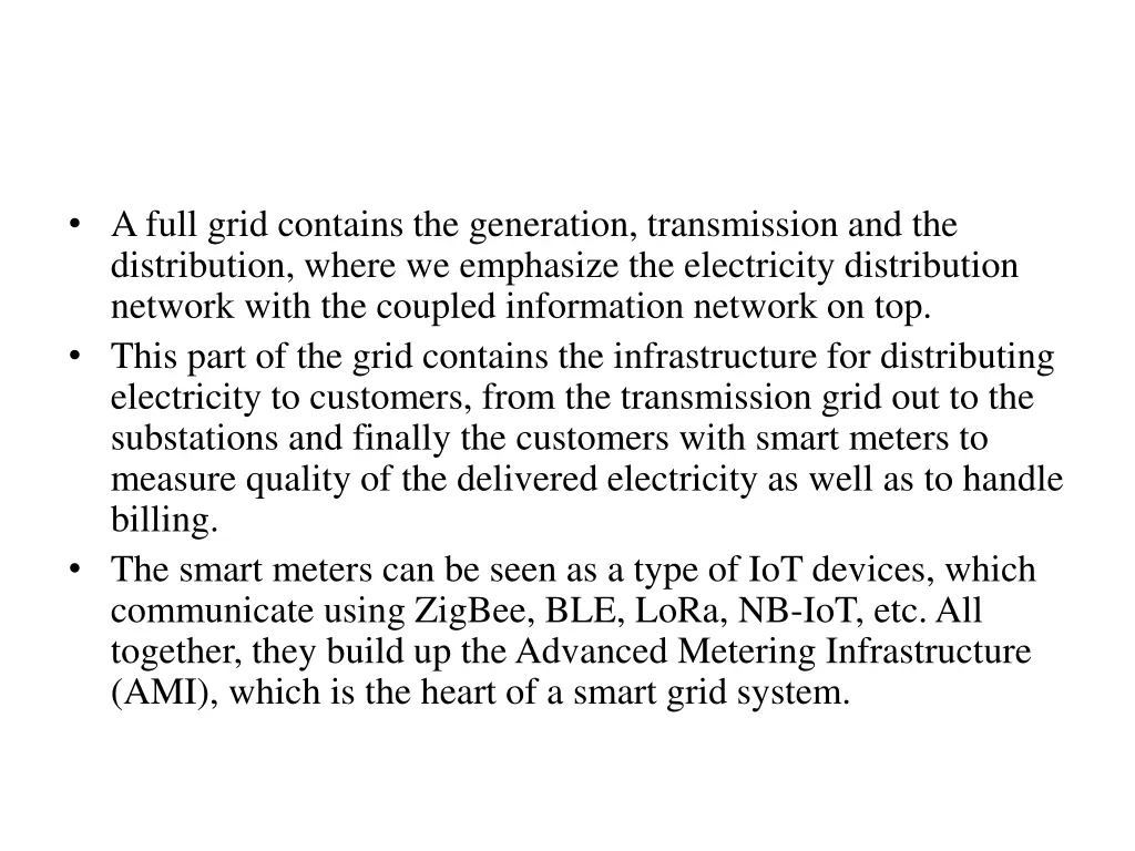 a full grid contains the generation transmission