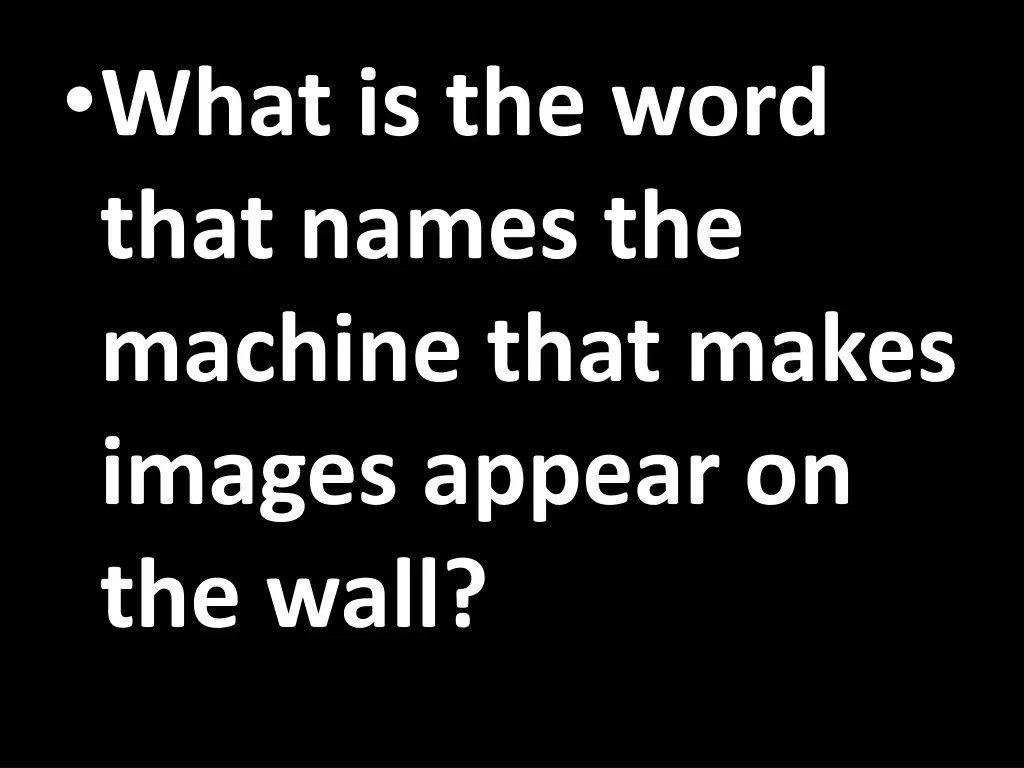 what is the word that names the machine that