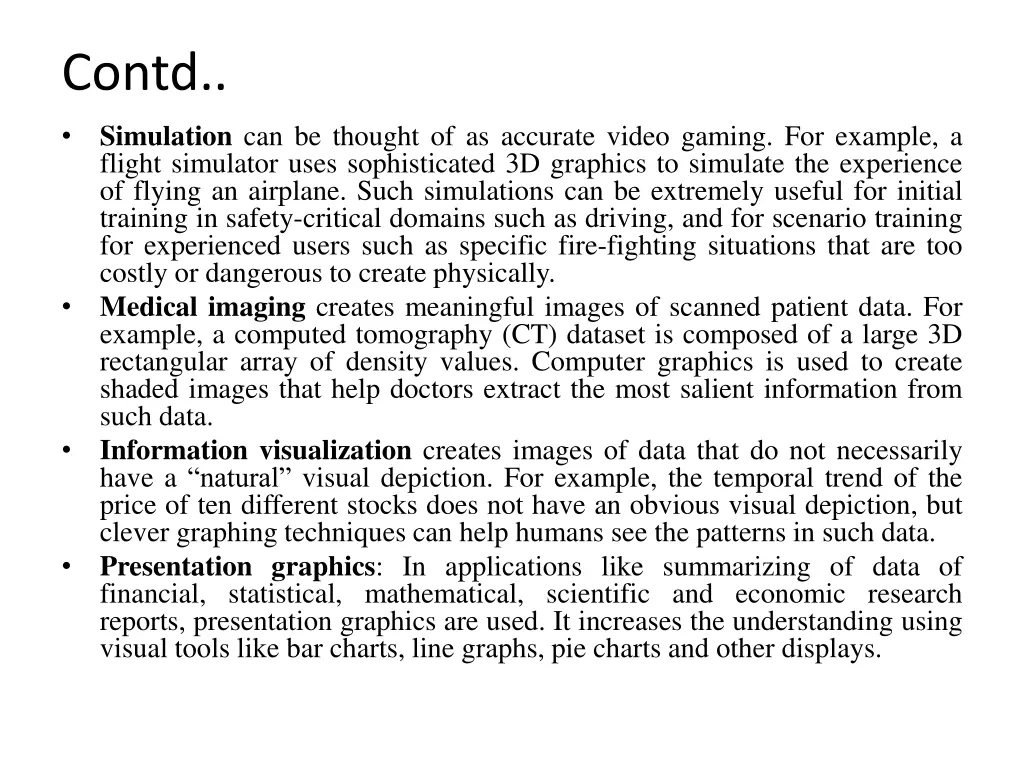 contd simulation can be thought of as accurate