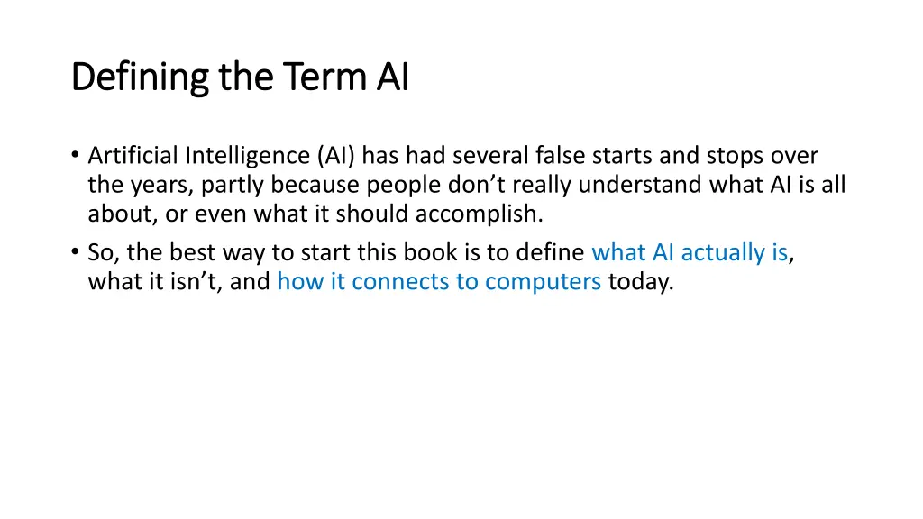 defining the term ai defining the term ai