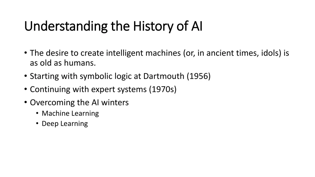 understanding the history of ai understanding