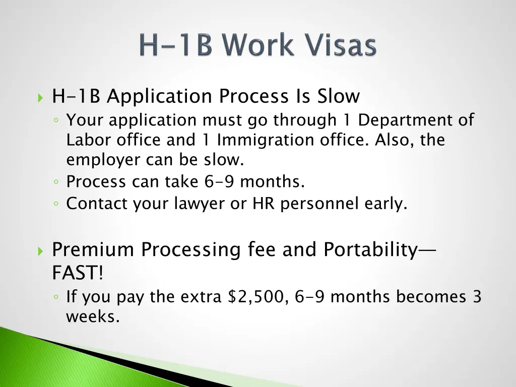 h 1b application process is slow your application