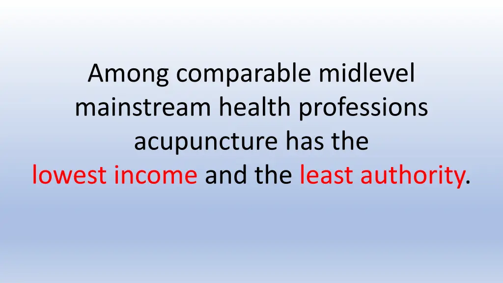 among comparable midlevel mainstream health