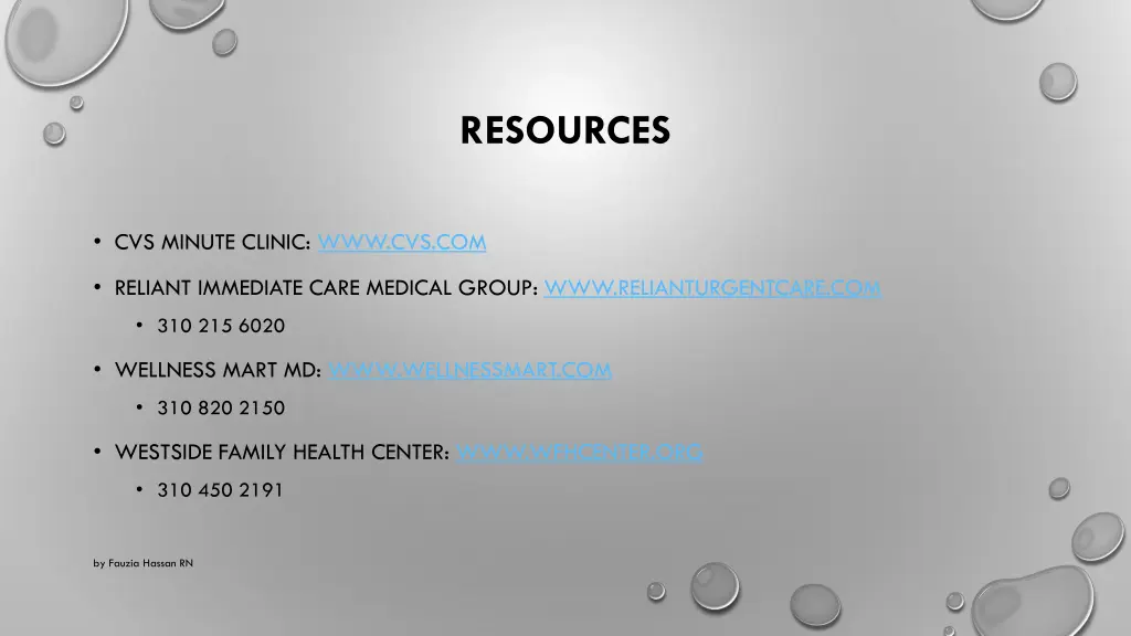 resources