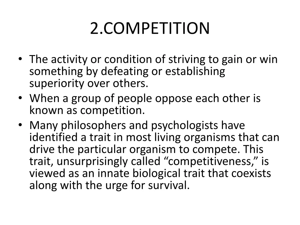 2 competition