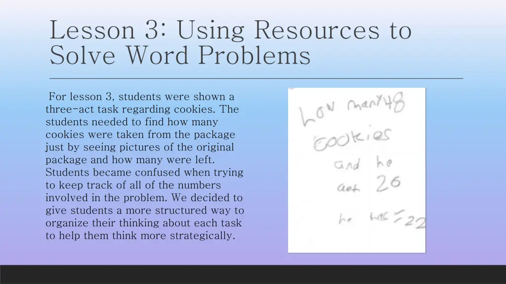 lesson 3 using resources to solve word problems