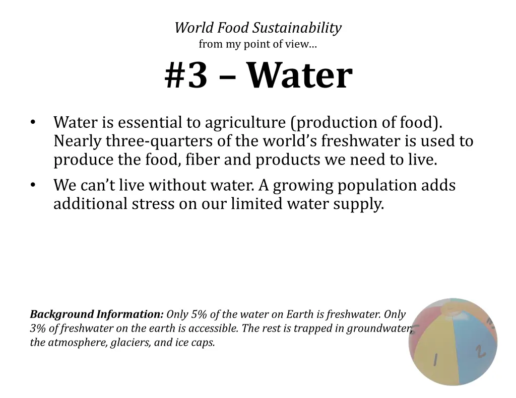 world food sustainability from my point of view 2