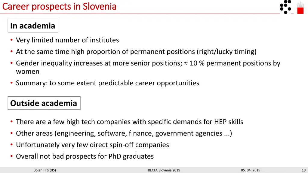 career prospects in slovenia career prospects