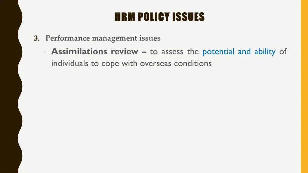 hrm policy issues hrm policy issues 4