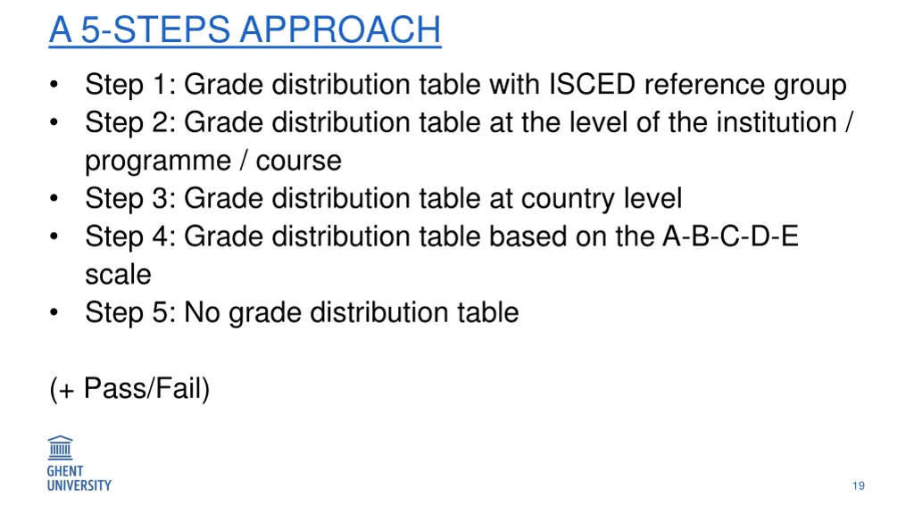 a 5 steps approach