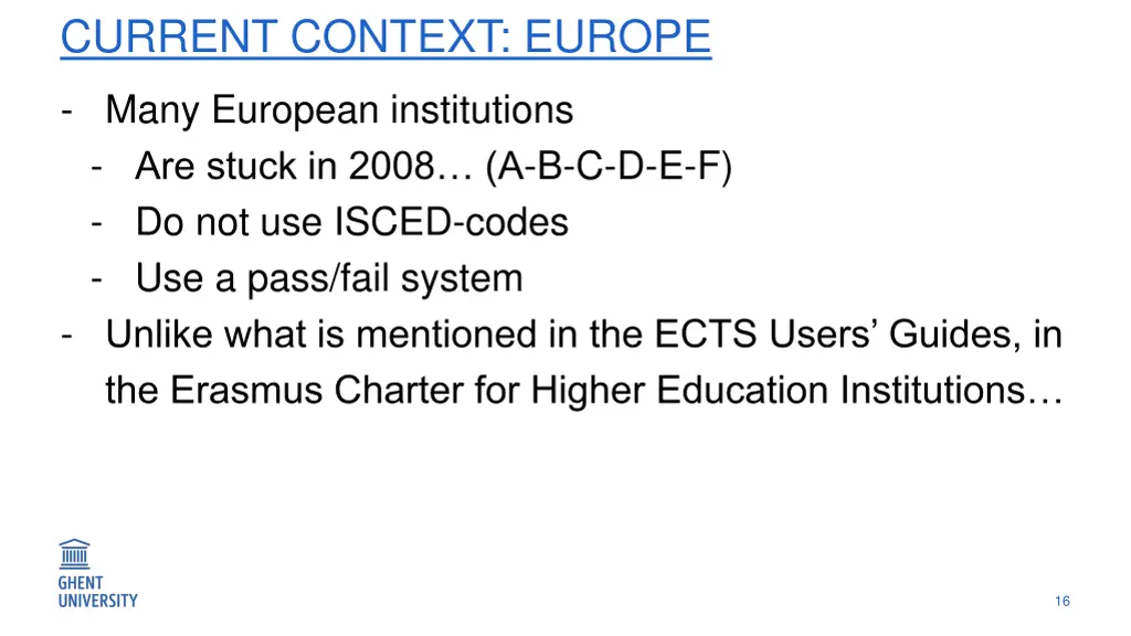 current context europe