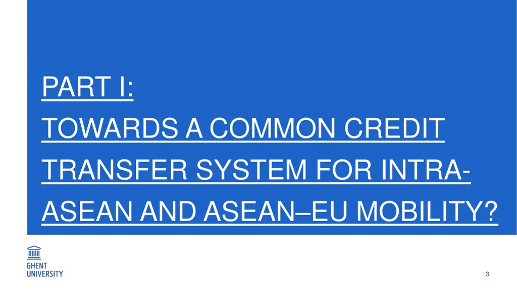 part i towards a common credit transfer system