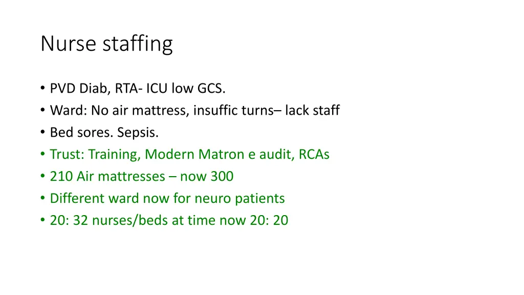 nurse staffing