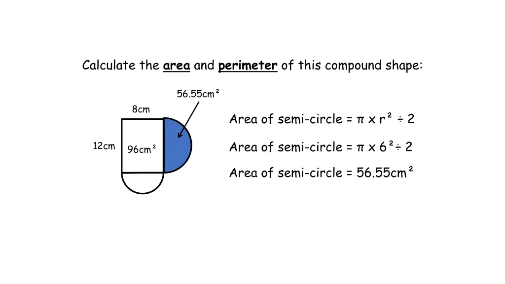 calculate the area and perimeter of this compound 2