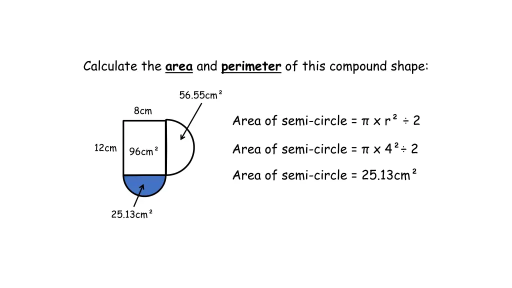 calculate the area and perimeter of this compound 3