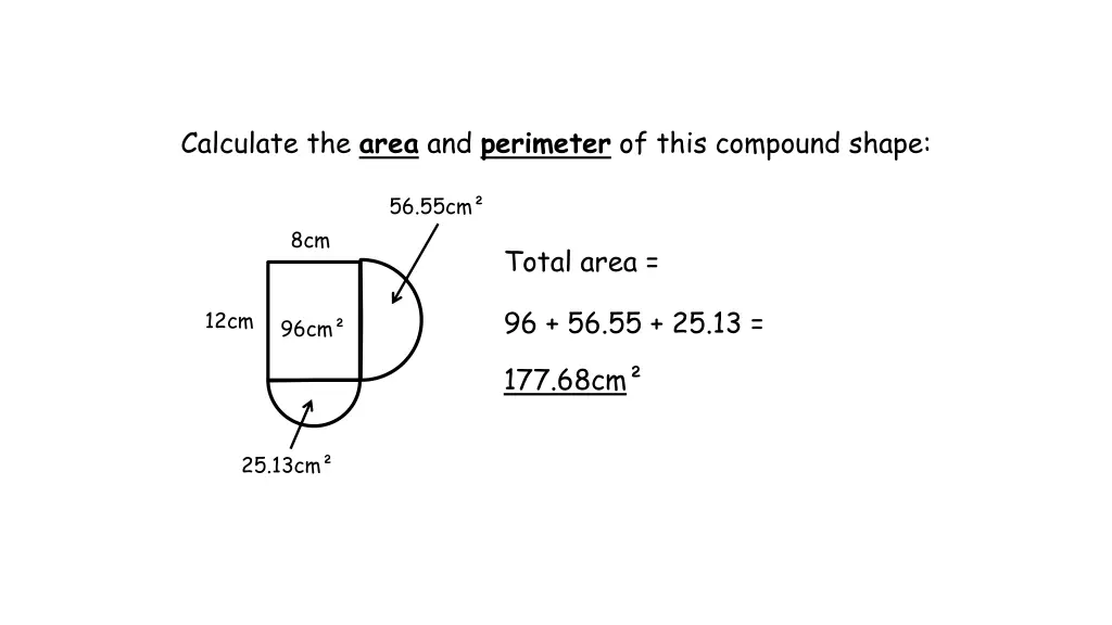 calculate the area and perimeter of this compound 4