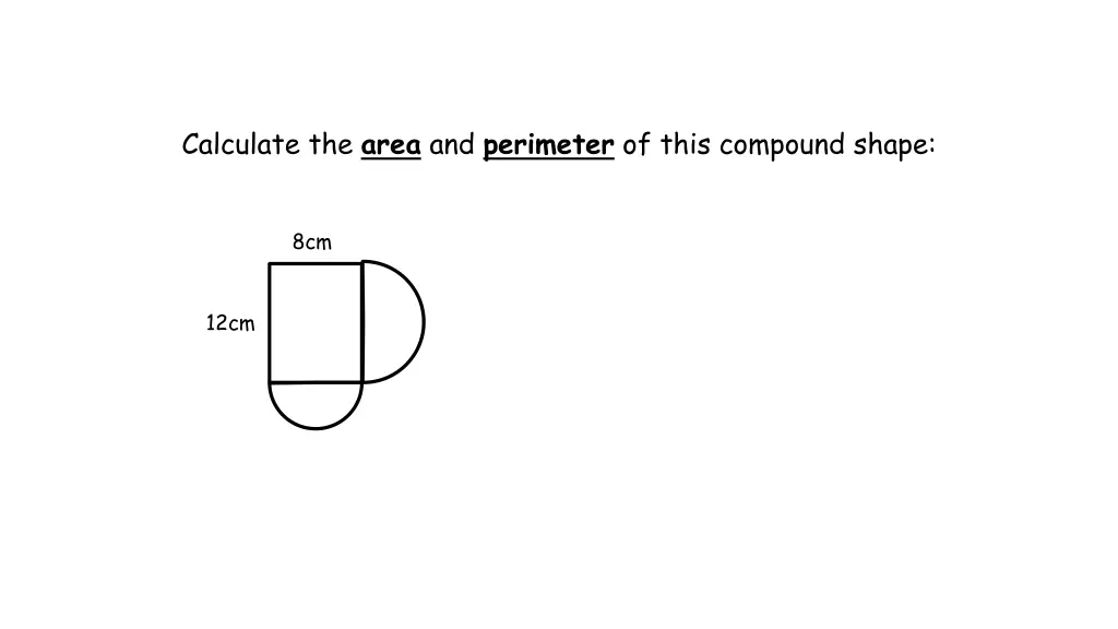 calculate the area and perimeter of this compound