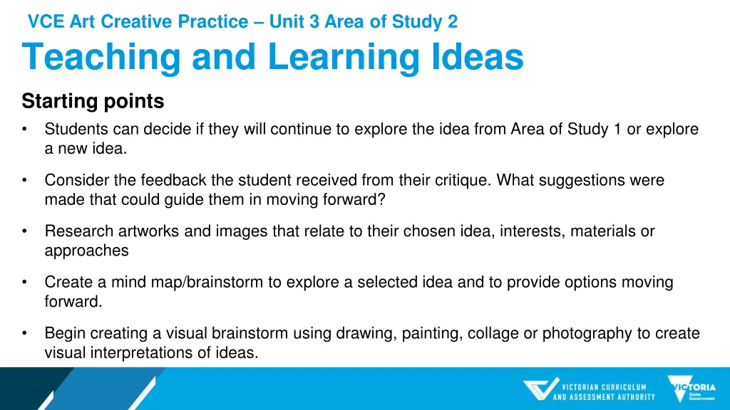 vce art creative practice unit 3 area of study 2 6