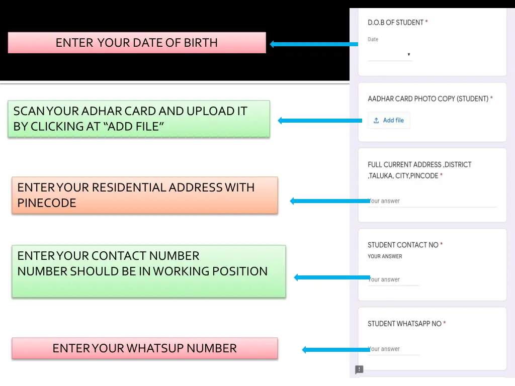 enter your date of birth