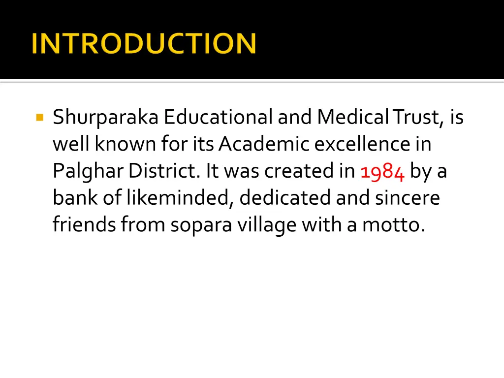 shurparakaeducational and medical trust is well