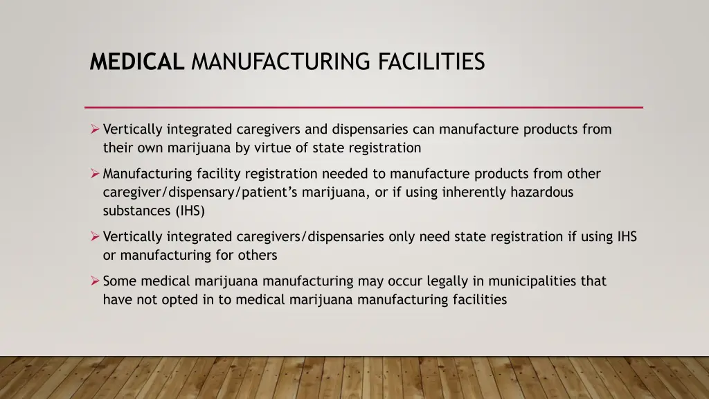 medical manufacturing facilities