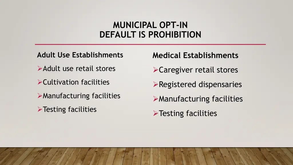 municipal opt in default is prohibition 1