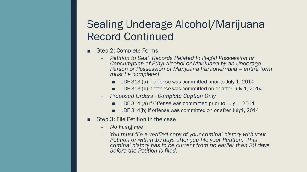 sealing underage alcohol marijuana record 4