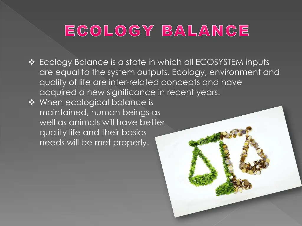 ecology balance ecology balance