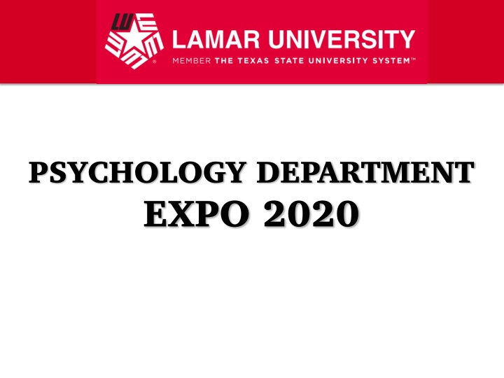 psychology department expo 2020