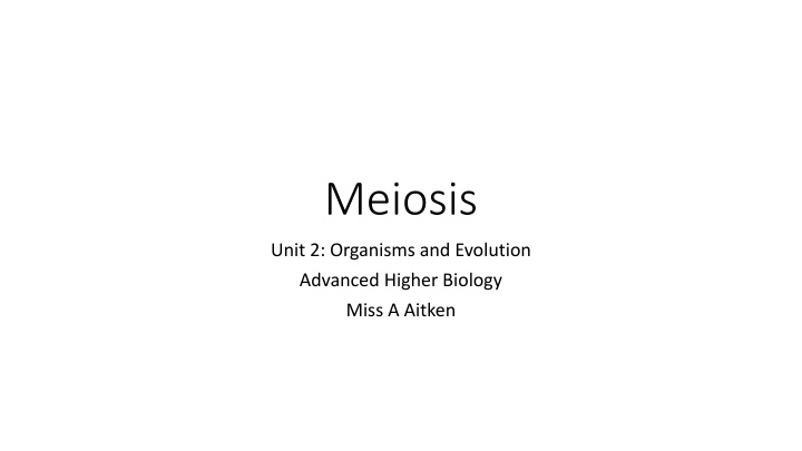 meiosis