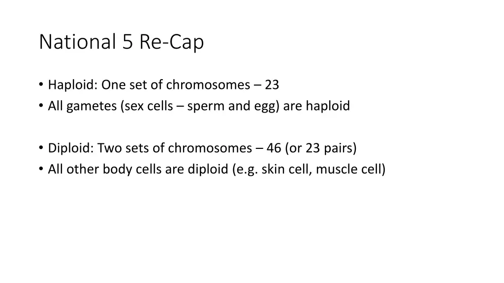 national 5 re cap