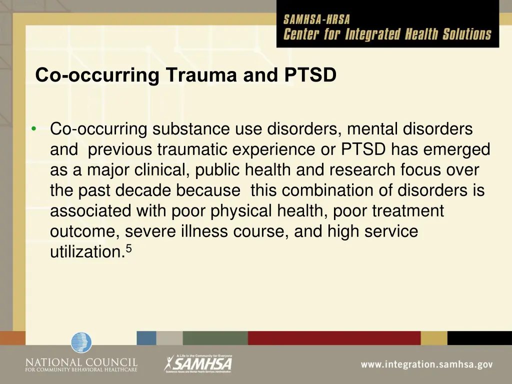 co occurring trauma and ptsd