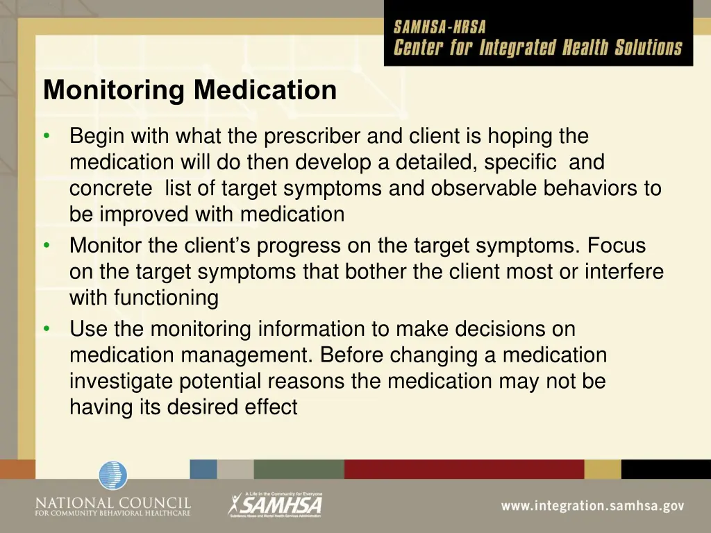 monitoring medication