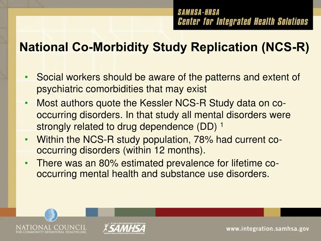 national co morbidity study replication ncs r