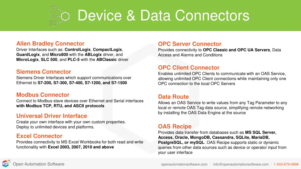 device data connectors