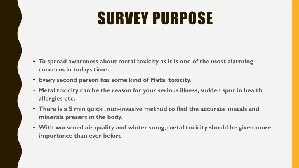 survey purpose