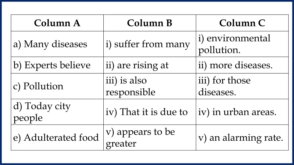 column a 2