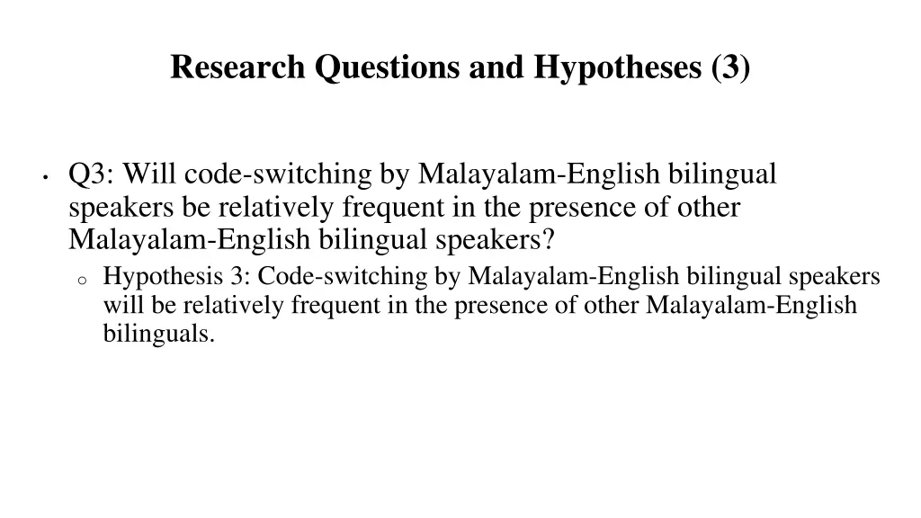 research questions and hypotheses 3