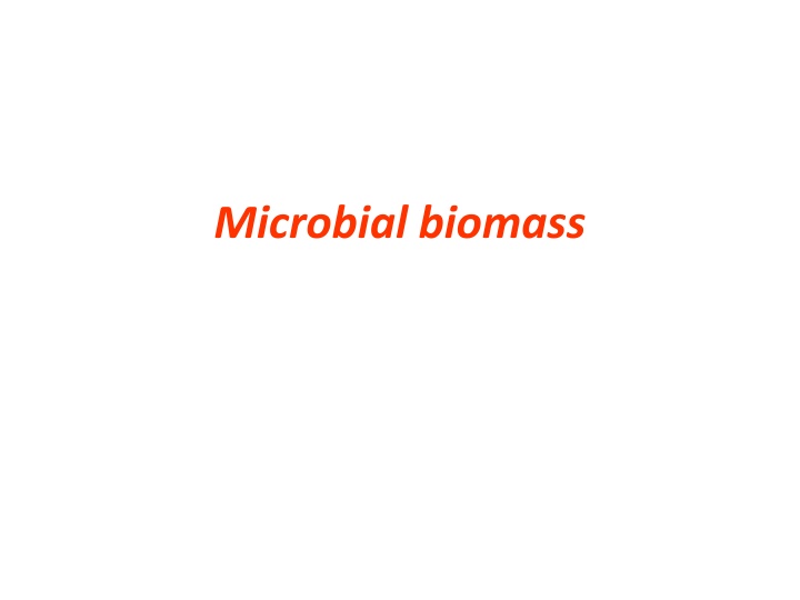 microbial biomass