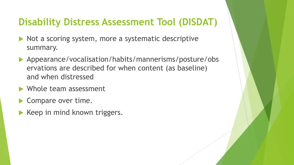 disability distress assessment tool disdat