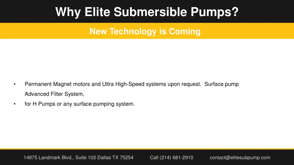 why elite submersible pumps 3