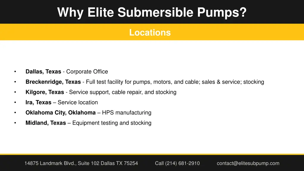 why elite submersible pumps 5