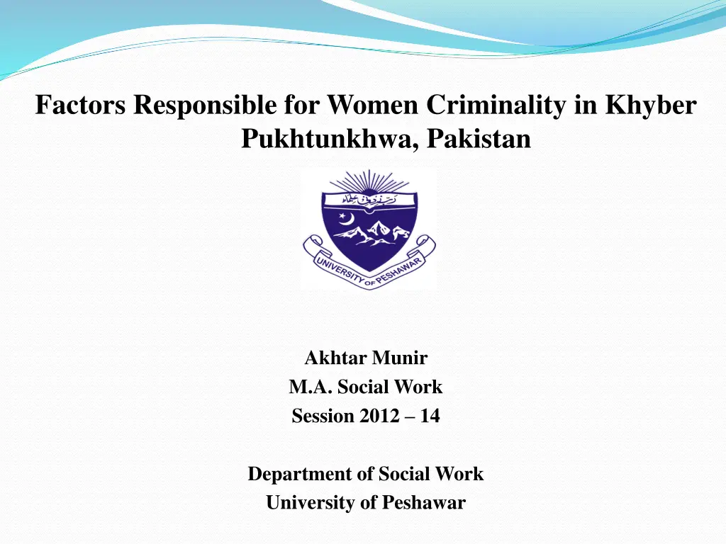 factors responsible for women criminality