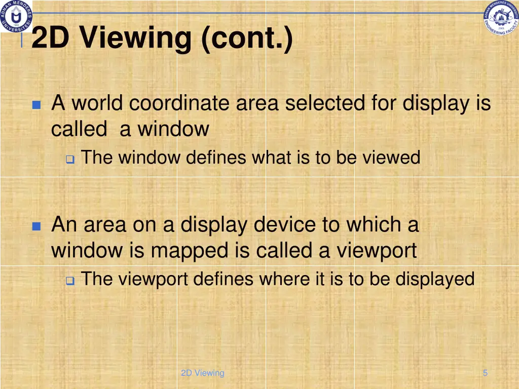 2d viewing cont 1