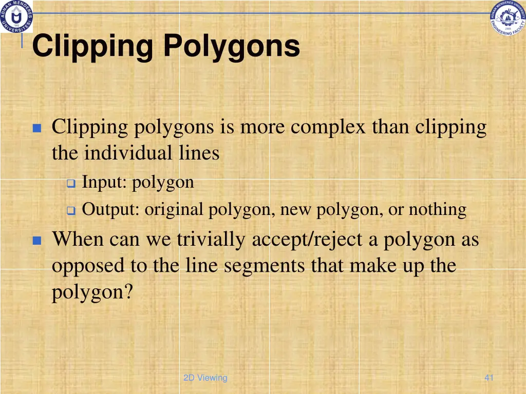 clipping polygons