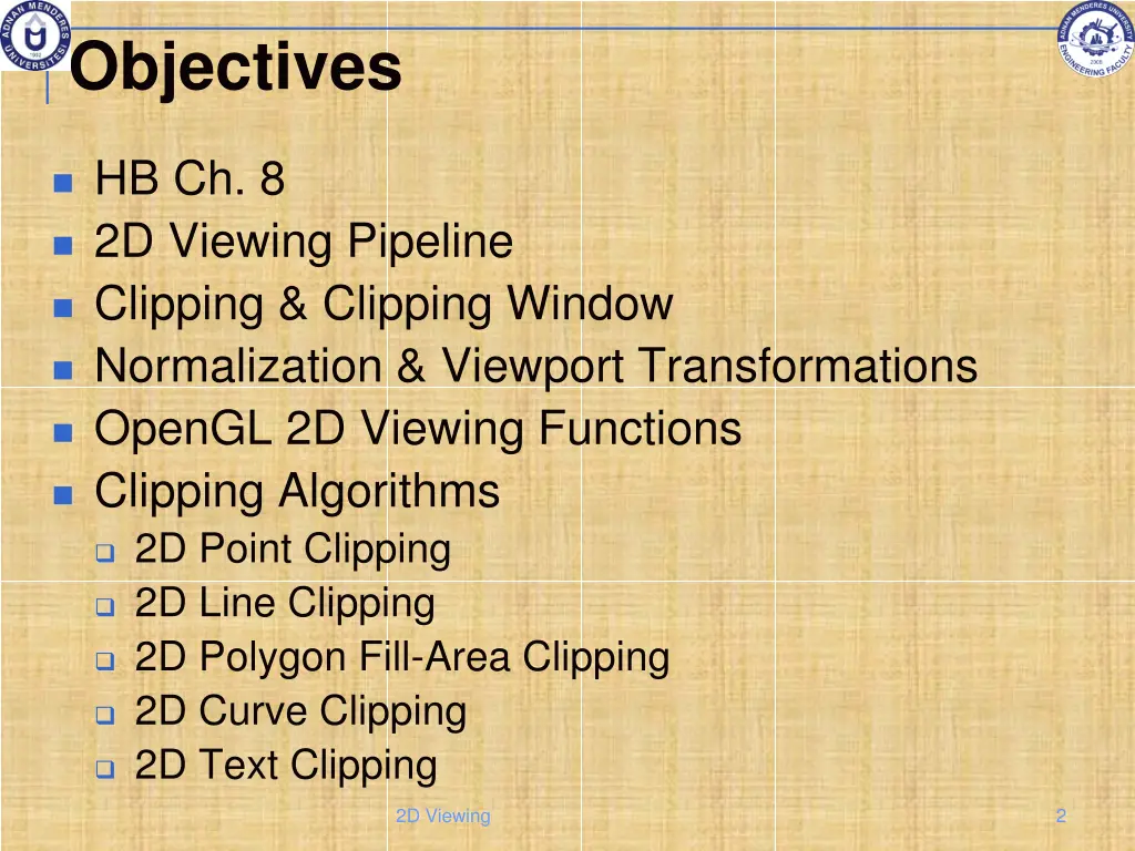 objectives