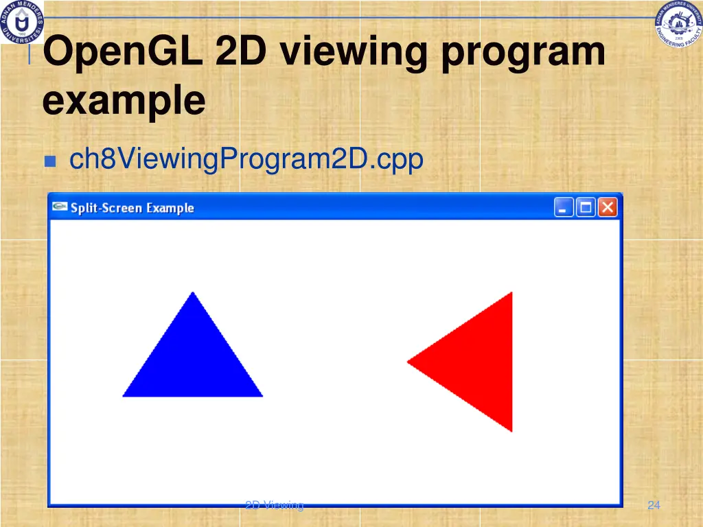 opengl 2d viewing program example